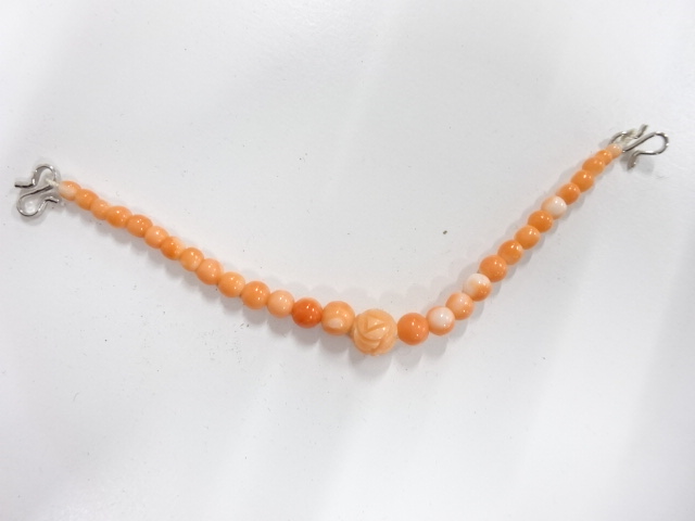 アンティーク　本珊瑚　羽織紐